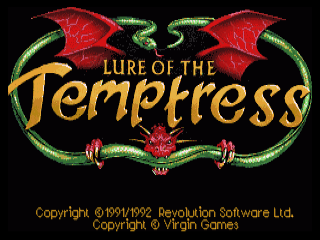 Lure of the Temptress title screen for Amiga